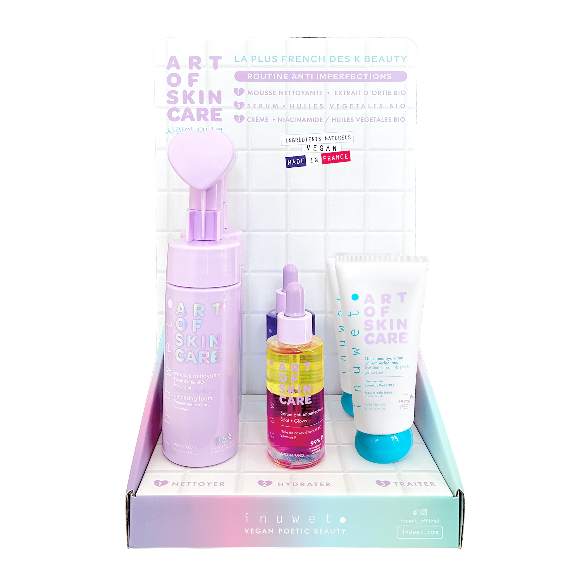 Présentoir vide Art of Skincare